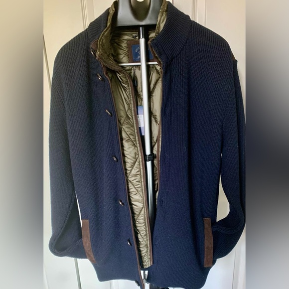 Paul & Shark Yachting Wool / Goatskin Sweater Size L NWT - Picture 4 of 15